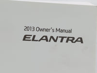 2013 Hyundai Elantra Owners Manual Book Guide OEM Used Auto Parts - Oemusedautoparts1.com