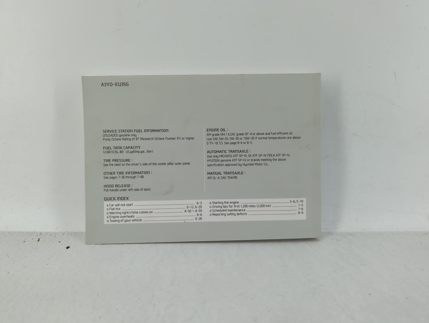 2013 Hyundai Elantra Owners Manual Book Guide OEM Used Auto Parts - Oemusedautoparts1.com