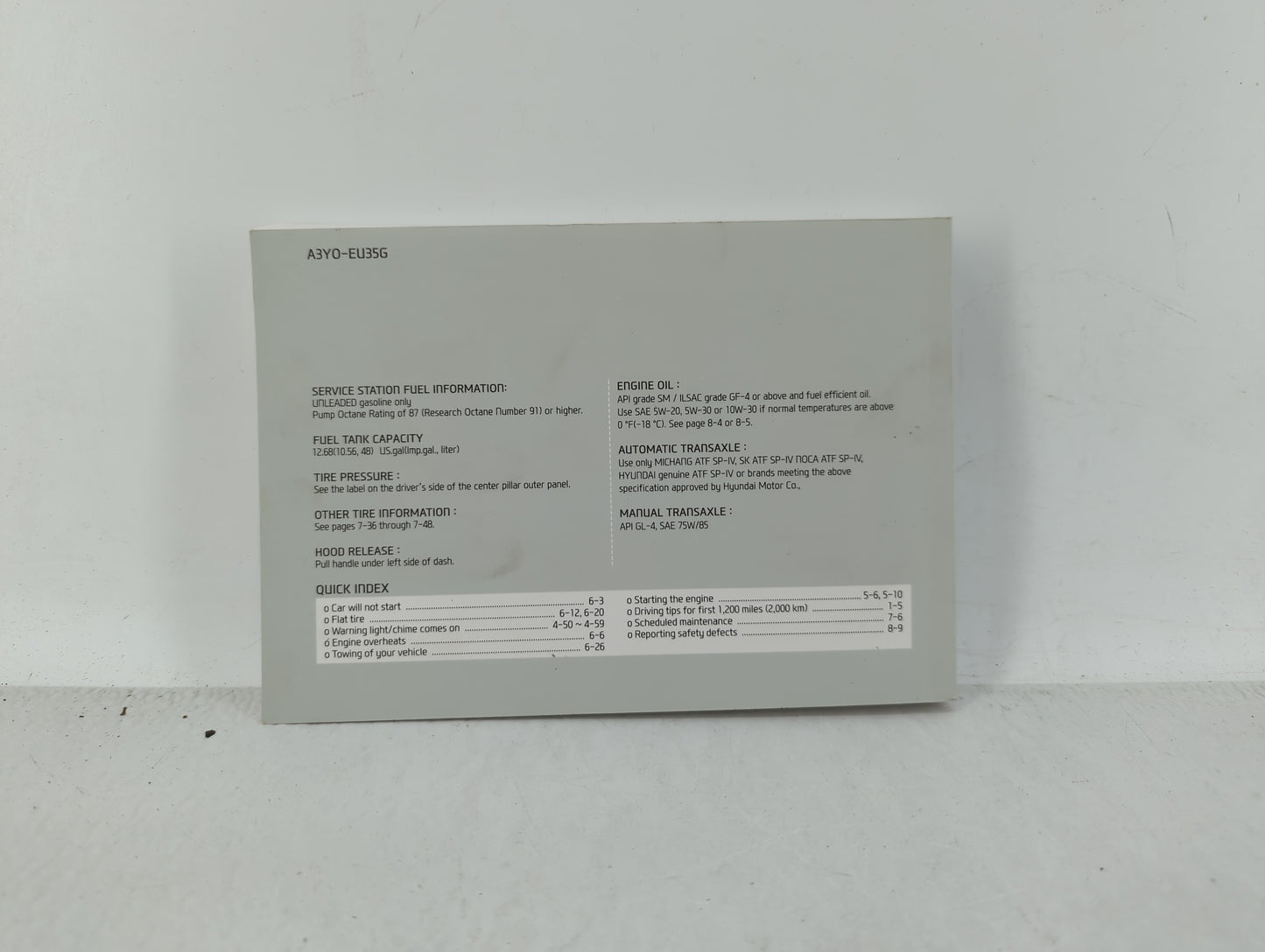 2013 Hyundai Elantra Owners Manual Book Guide OEM Used Auto Parts - Oemusedautoparts1.com