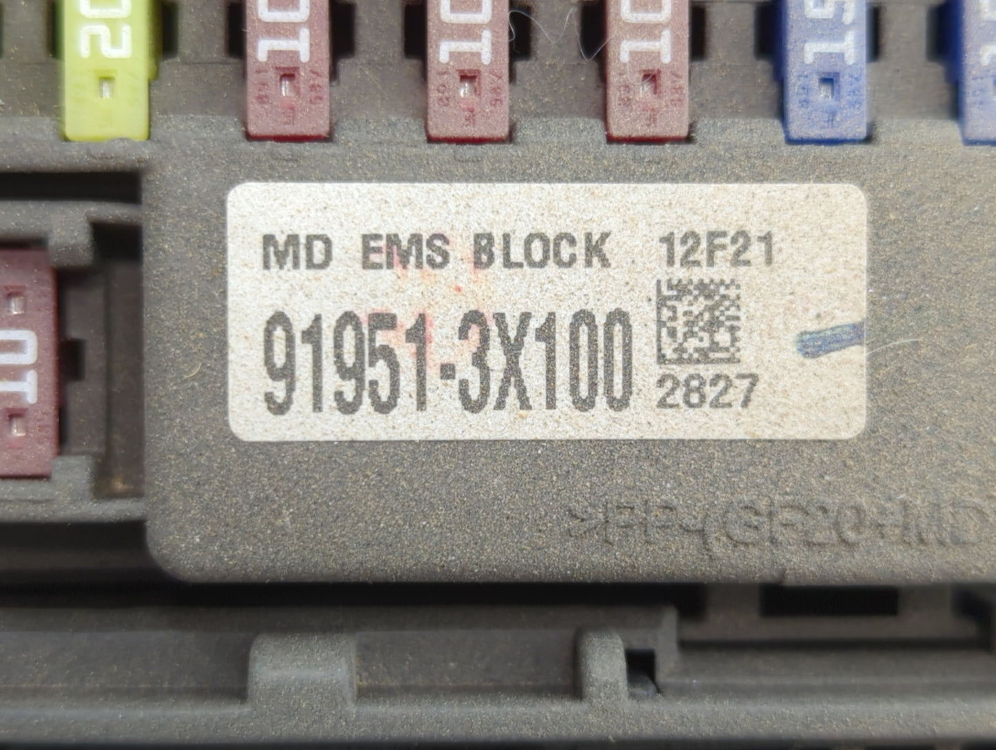 2011-2013 Hyundai Elantra Fusebox Fuse Box Panel Relay Module P/N:91950-3X510 91950-1H031, 91950-3X711 Fits Fits 2011 2012 2