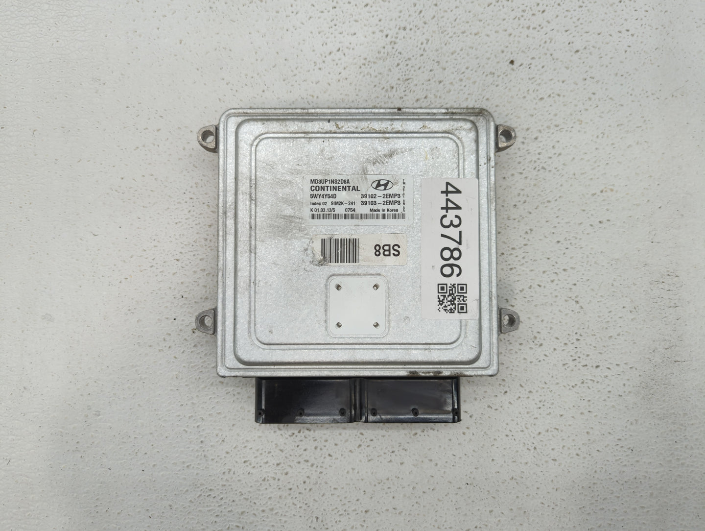 2011-2013 Hyundai Elantra PCM Engine Control Computer ECU ECM PCU OEM P/N:39103-2EMP3 39102-2EMP3 Fits Fits 2011 2012 2013 O