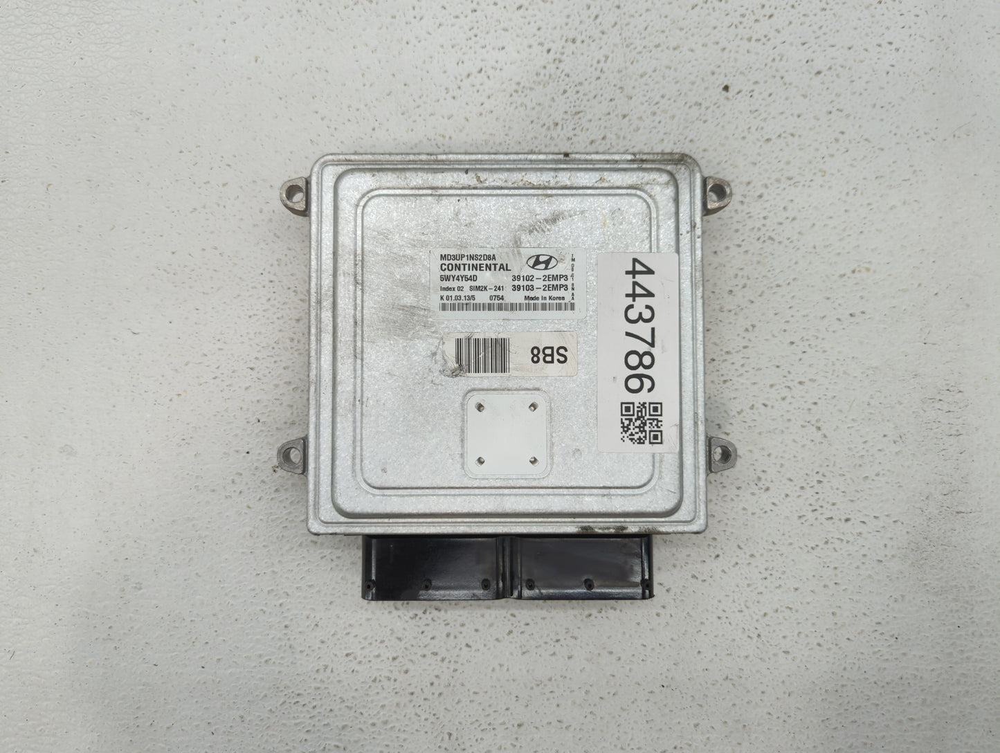 2011-2013 Hyundai Elantra PCM Engine Control Computer ECU ECM PCU OEM P/N:39103-2EMP3 39102-2EMP3 Fits Fits 2011 2012 2013 O