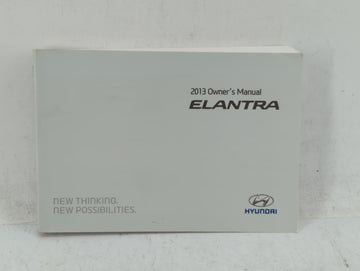 2013 Hyundai Elantra Owners Manual Book Guide OEM Used Auto Parts - Oemusedautoparts1.com