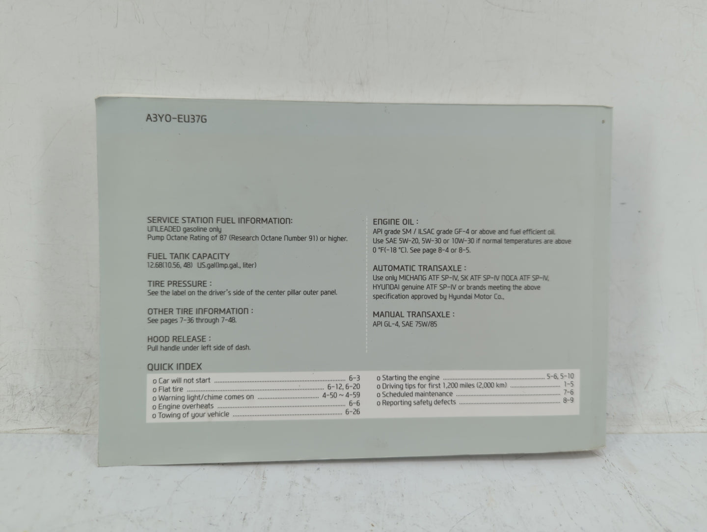 2013 Hyundai Elantra Owners Manual Book Guide OEM Used Auto Parts - Oemusedautoparts1.com
