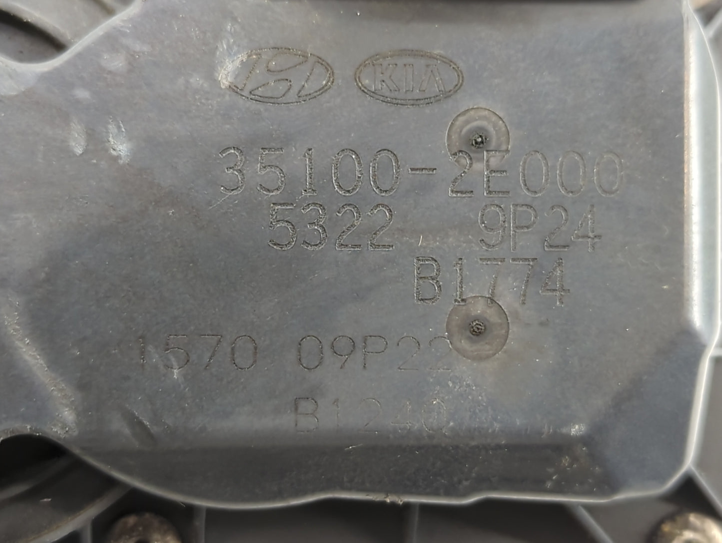 2011-2020 Hyundai Elantra Throttle Body P/N:35100-2E000 35100-2E710 Fits OEM Used Auto Parts - Oemusedautoparts1.com
