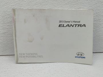 2013 Hyundai Elantra Owners Manual Book Guide OEM Used Auto Parts - Oemusedautoparts1.com