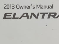 2013 Hyundai Elantra Owners Manual Book Guide OEM Used Auto Parts - Oemusedautoparts1.com