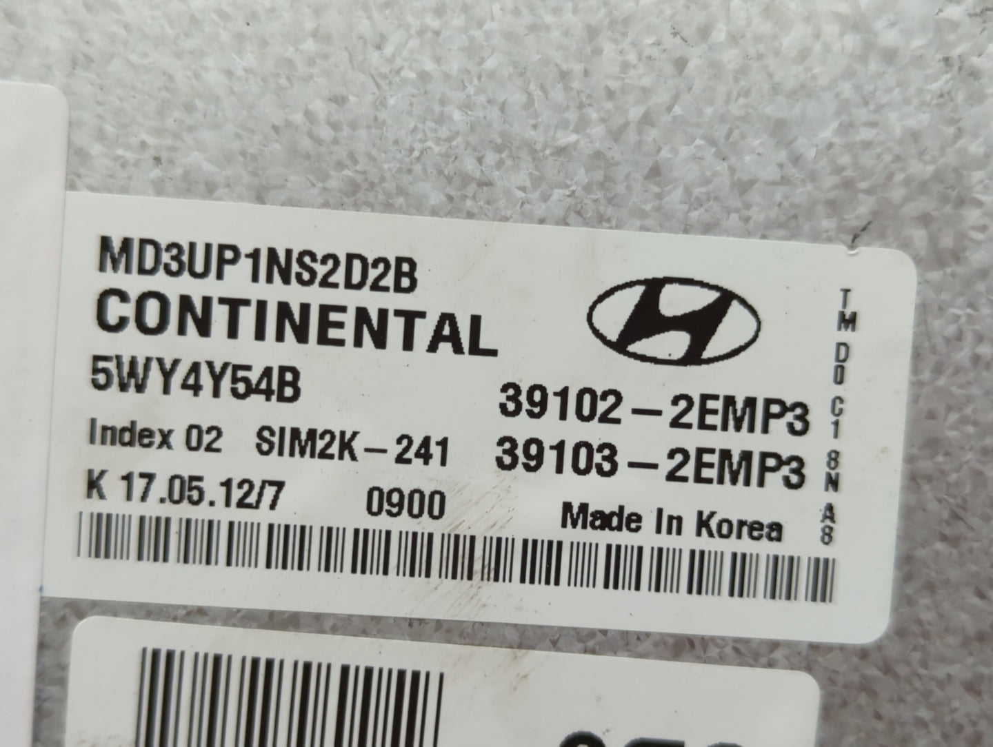 2011-2013 Hyundai Elantra PCM Engine Control Computer ECU ECM PCU OEM P/N:39103-2EMP3 39102-2EMP3 Fits Fits 2011 2012 2013 O