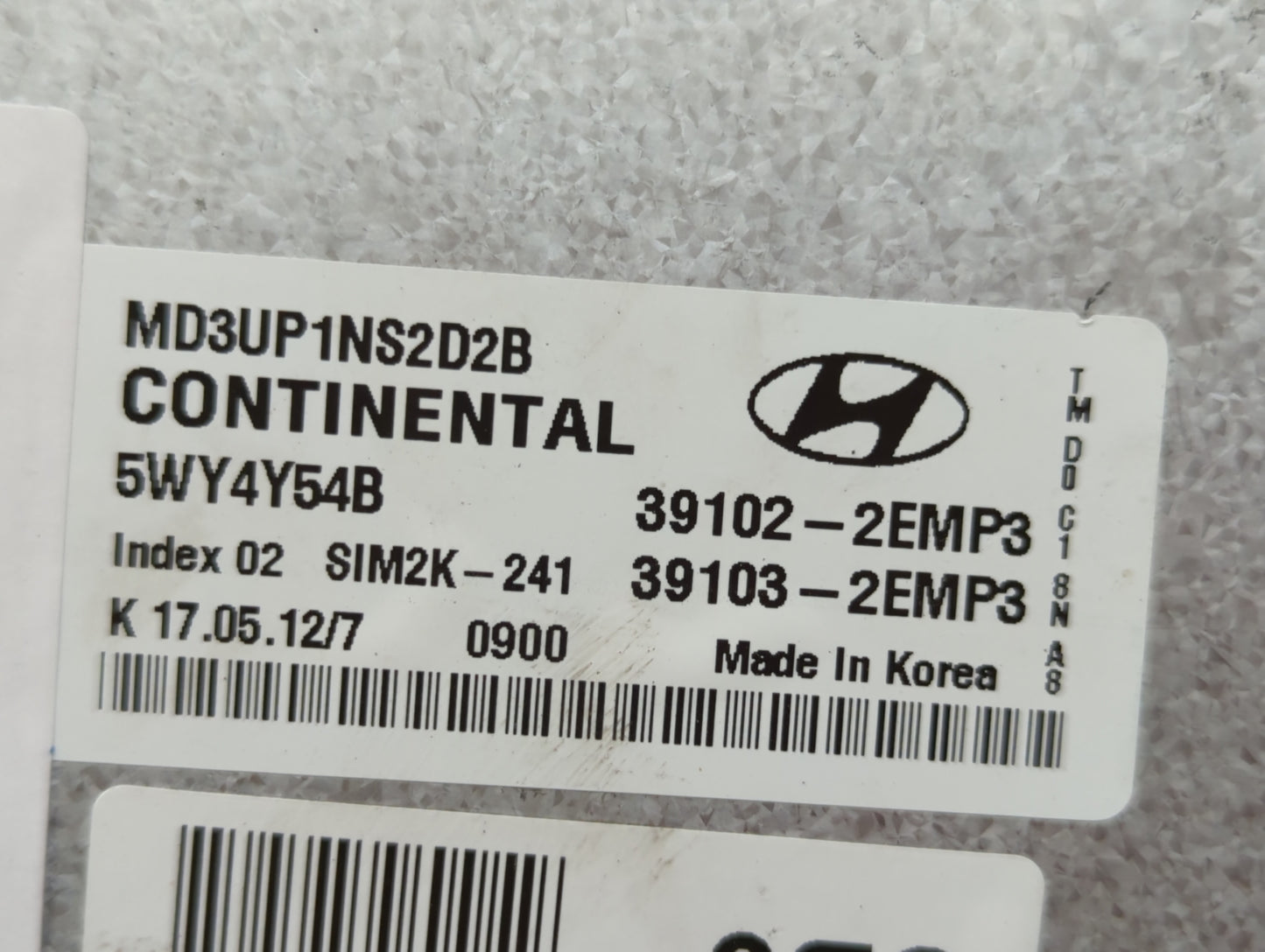 2011-2013 Hyundai Elantra PCM Engine Control Computer ECU ECM PCU OEM P/N:39103-2EMP3 39102-2EMP3 Fits Fits 2011 2012 2013 O