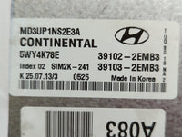 2011-2013 Hyundai Elantra PCM Engine Control Computer ECU ECM PCU OEM P/N:39103-2EMB3 39102-2EMB3 Fits Fits 2011 2012 2013 O