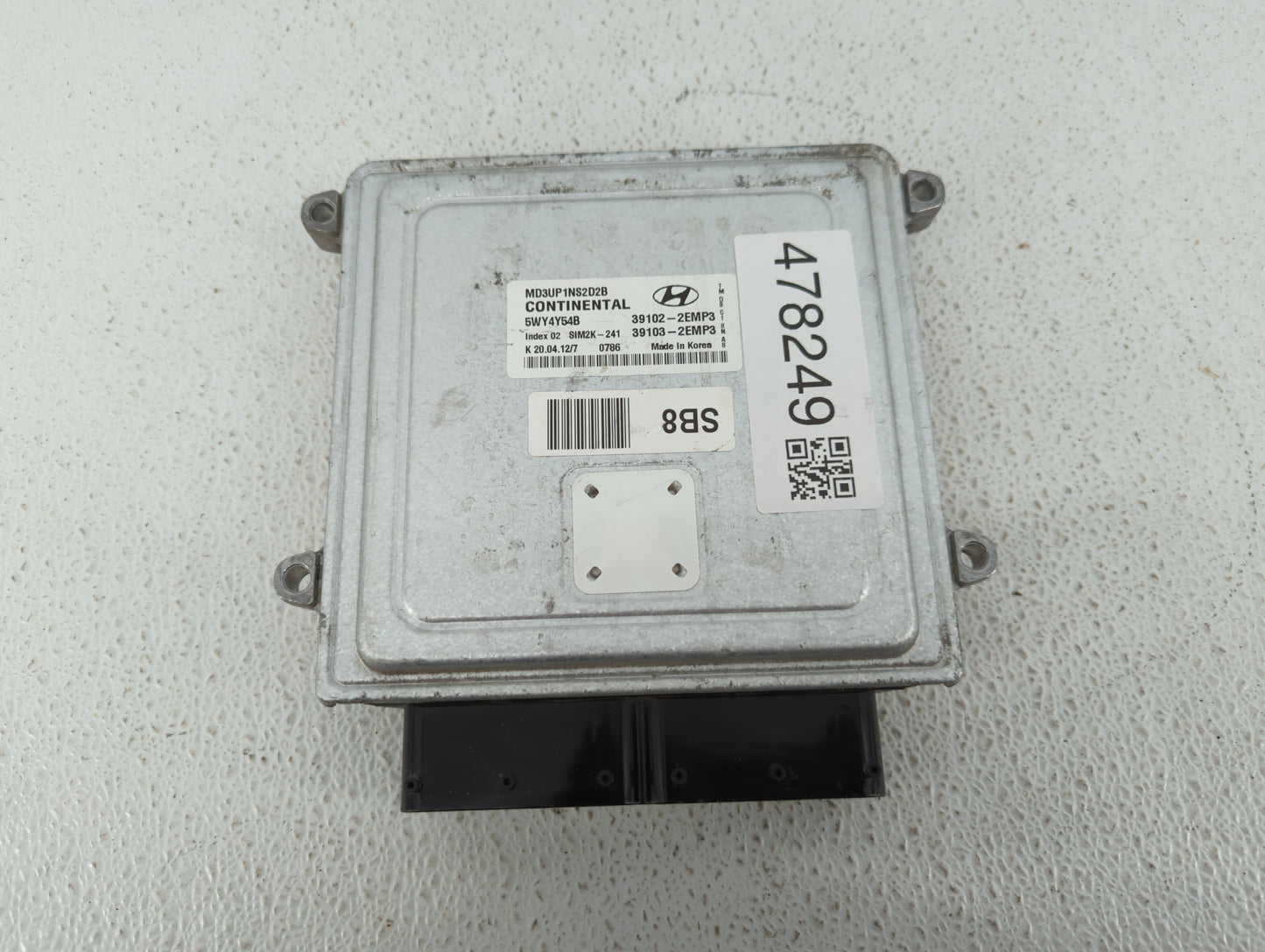 2011-2013 Hyundai Elantra PCM Engine Control Computer ECU ECM PCU OEM P/N:39103-2EMB2 39102-2EMB2 Fits Fits 2011 2012 2013 O