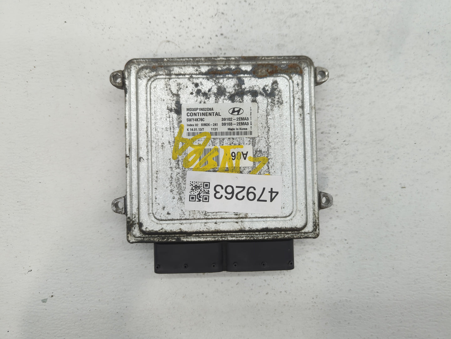 2011-2013 Hyundai Elantra PCM Engine Control Computer ECU ECM PCU OEM P/N:39103-2EMN3 39102-2EMN3 Fits Fits 2011 2012 2013 O