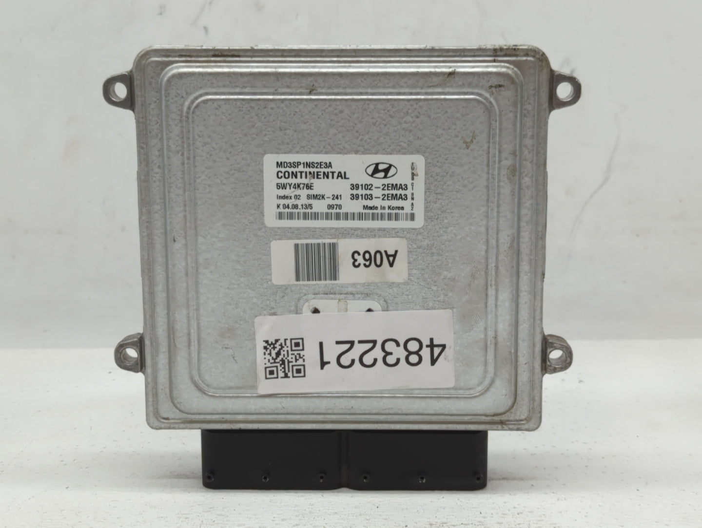 2011-2013 Hyundai Elantra PCM Engine Control Computer ECU ECM PCU OEM P/N:39102-2EMA0 39103-2EMN3 Fits Fits 2011 2012 2013 O