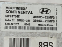 2011-2013 Hyundai Elantra PCM Engine Control Computer ECU ECM PCU OEM P/N:39103-2EMB2 39102-2EMB2 Fits Fits 2011 2012 2013 O