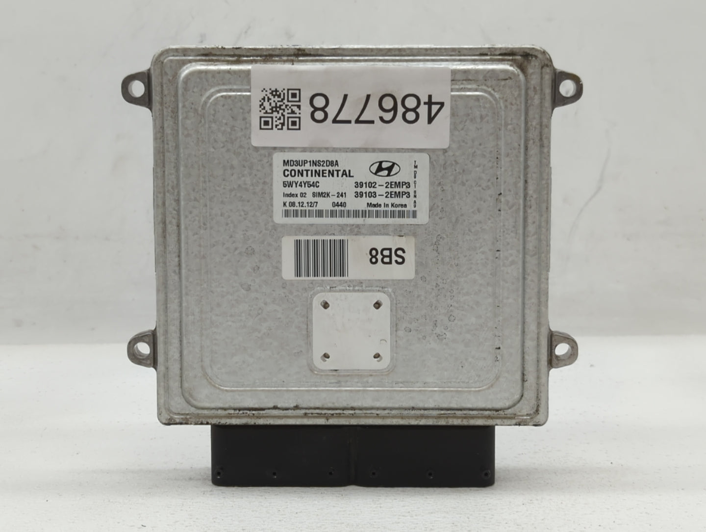 2011-2013 Hyundai Elantra PCM Engine Control Computer ECU ECM PCU OEM P/N:39103-2EMB2 39102-2EMB2 Fits Fits 2011 2012 2013 O
