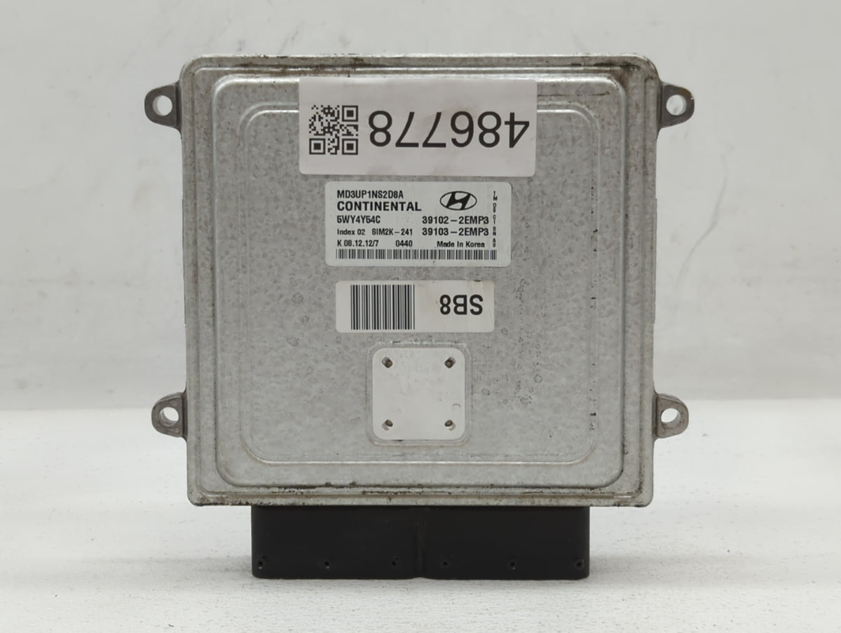 2011-2013 Hyundai Elantra PCM Engine Control Computer ECU ECM PCU OEM P/N:39103-2EMB2 39102-2EMB2, 39102-2EMP2 Fits 2011 201