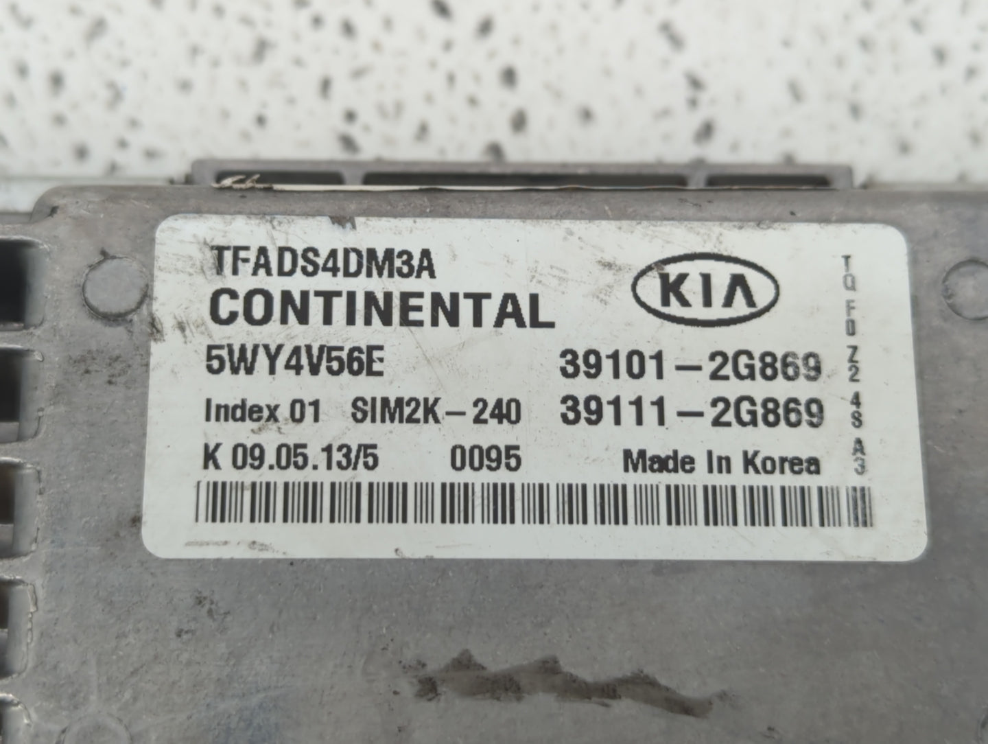 2011-2013 Hyundai Elantra PCM Engine Control Computer ECU ECM PCU OEM P/N:39111-2G869 39101-2G869 Fits Fits 2011 2012 2013 O