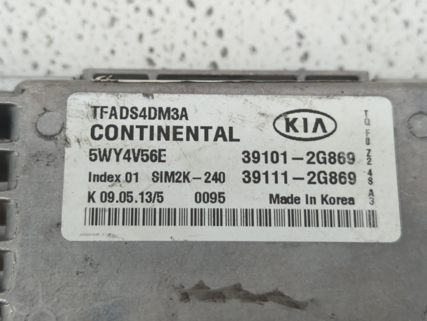 2011-2013 Hyundai Elantra PCM Engine Control Computer ECU ECM PCU OEM P/N:39111-2G869 39101-2G869 Fits Fits 2011 2012 2013 O
