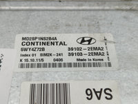 2011-2013 Hyundai Elantra PCM Engine Control Computer ECU ECM PCU OEM P/N:39102-2EMA0 39103-2EMN3 Fits Fits 2011 2012 2013 O