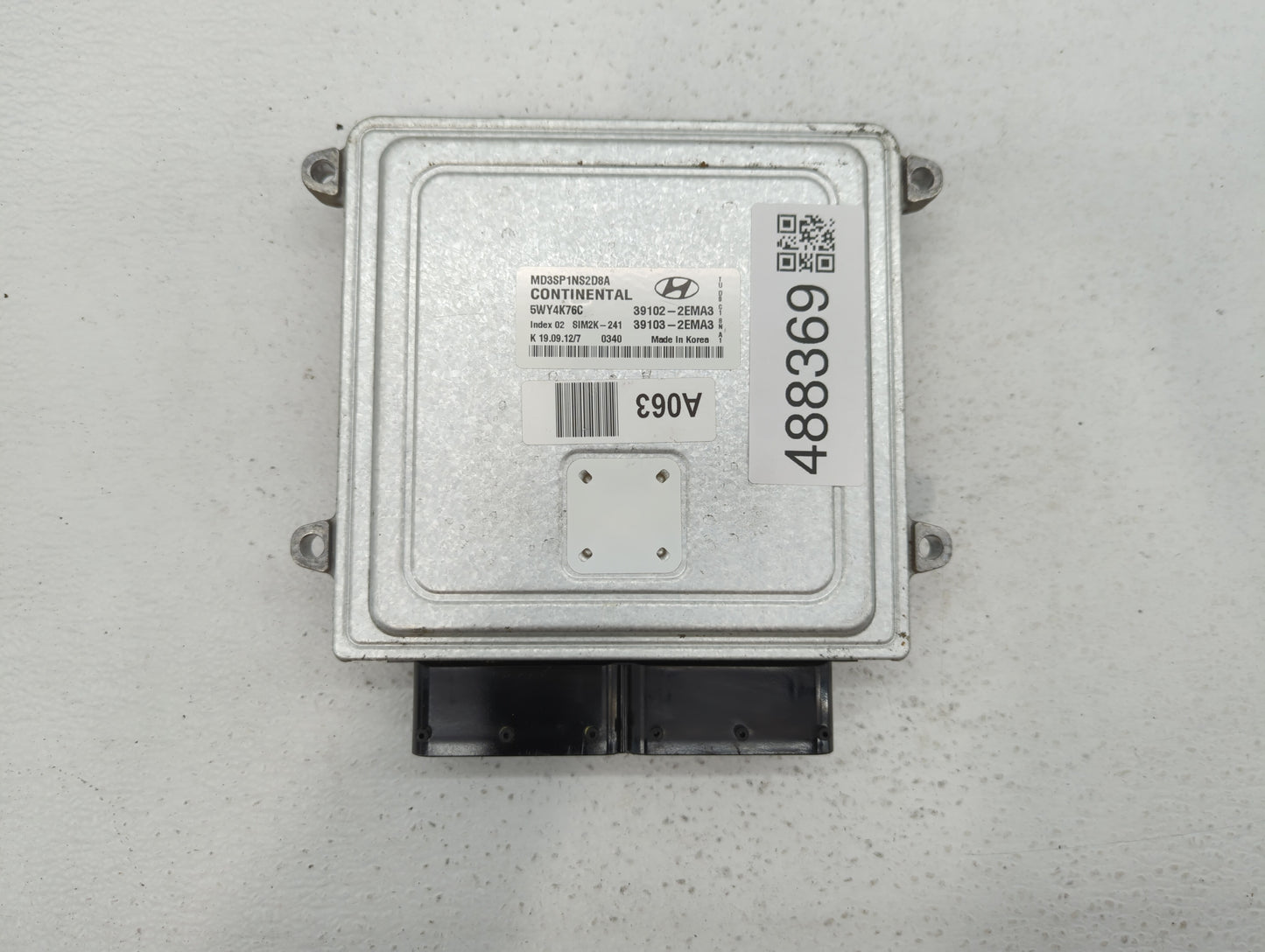 2011-2013 Hyundai Elantra PCM Engine Control Computer ECU ECM PCU OEM P/N:39102-2EMA0 39103-2EMN3 Fits Fits 2011 2012 2013 O