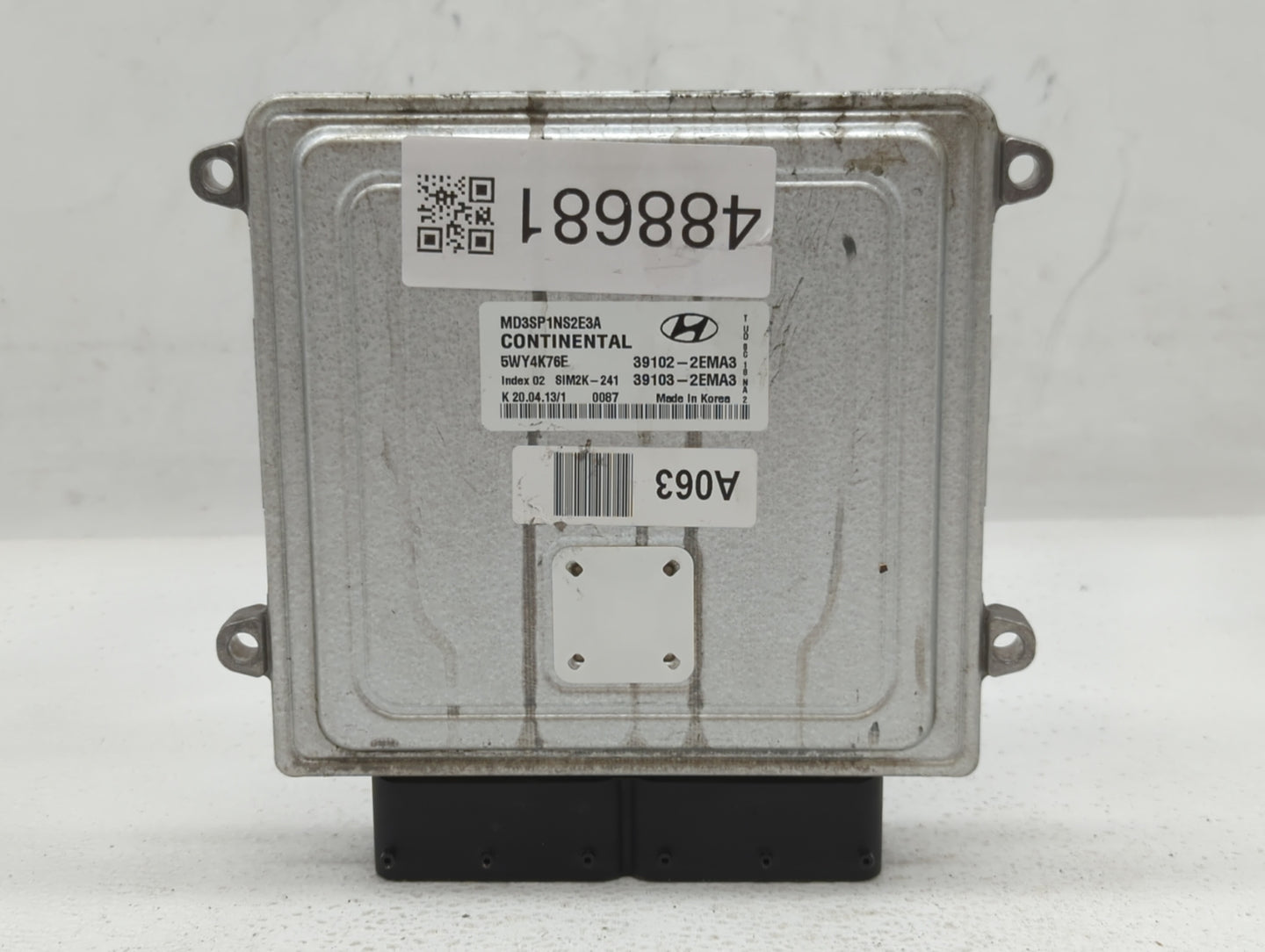 2011-2013 Hyundai Elantra PCM Engine Control Computer ECU ECM PCU OEM P/N:39102-2EMA0 39103-2EMN3 Fits Fits 2011 2012 2013 O