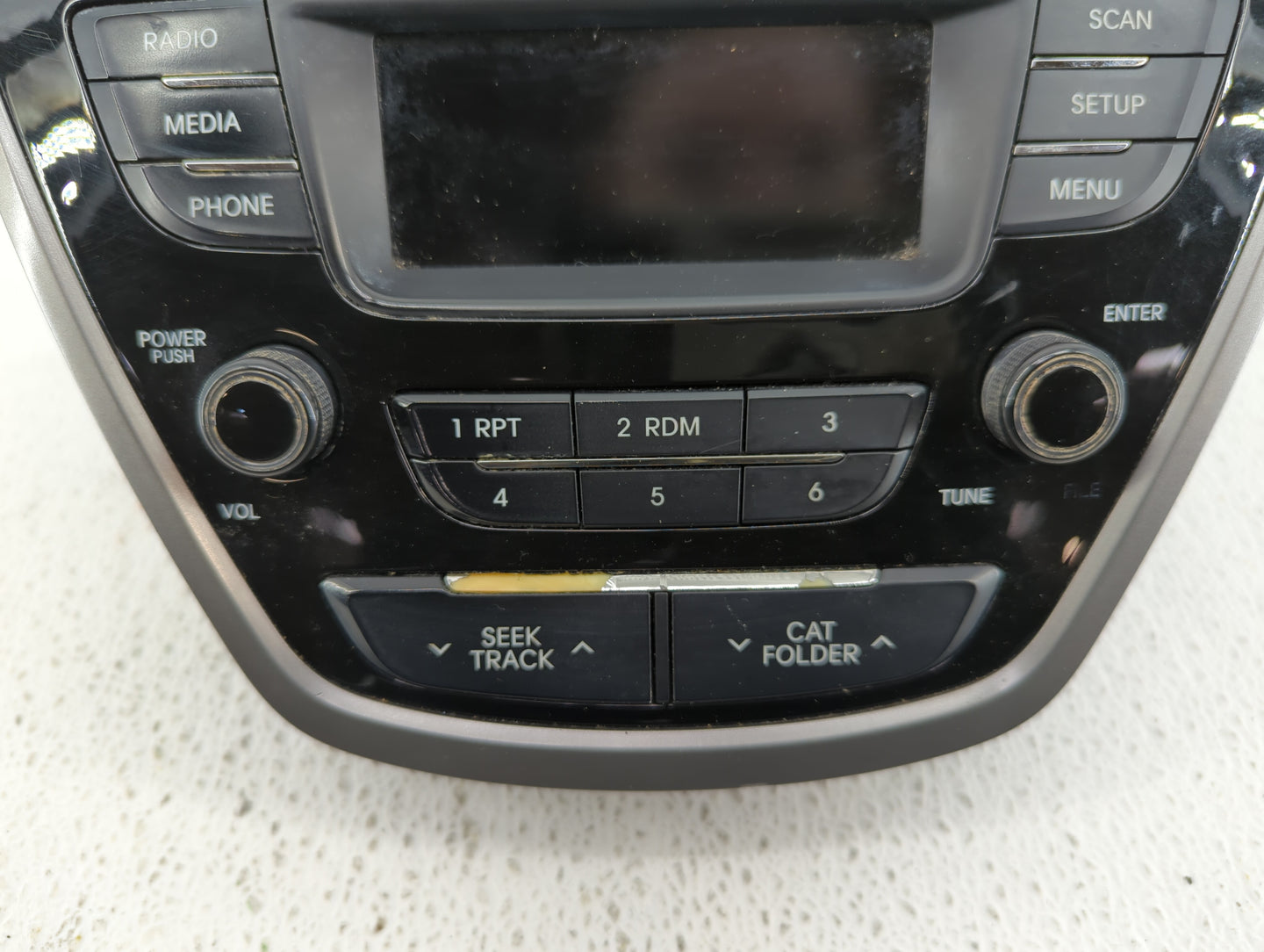 2013 Hyundai Elantra Radio AM FM Cd Player Receiver Replacement P/N:96170-3X165RA5 Fits OEM Used Auto Parts - Oemusedautopar