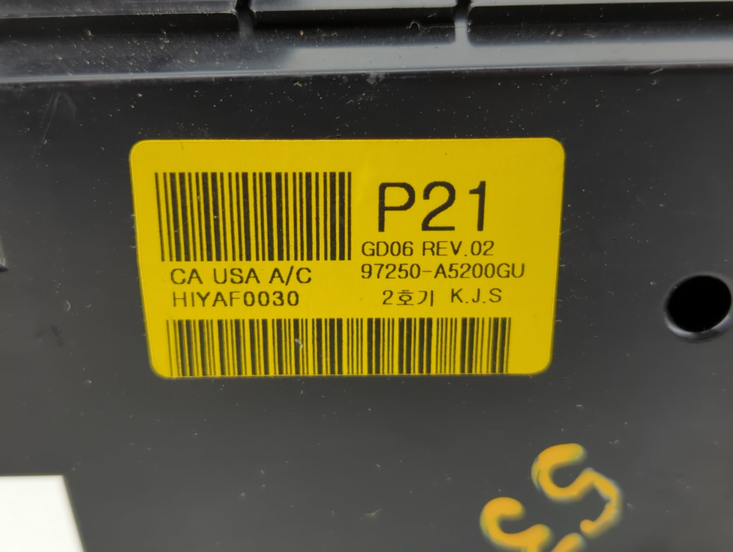 2013-2017 Hyundai Elantra Climate Control Module Temperature AC/Heater Replacement P/N:97250-A5200GU Fits OEM Used Auto Part