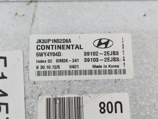2013 Hyundai Elantra PCM Engine Control Computer ECU ECM PCU OEM P/N:39103-2EJB3 39102-2EJB3 Fits OEM Used Auto Parts