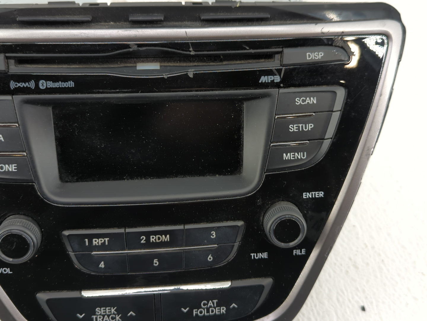 2013 Hyundai Elantra Radio AM FM Cd Player Receiver Replacement P/N:96170-3X165RA5 Fits OEM Used Auto Parts - Oemusedautopar