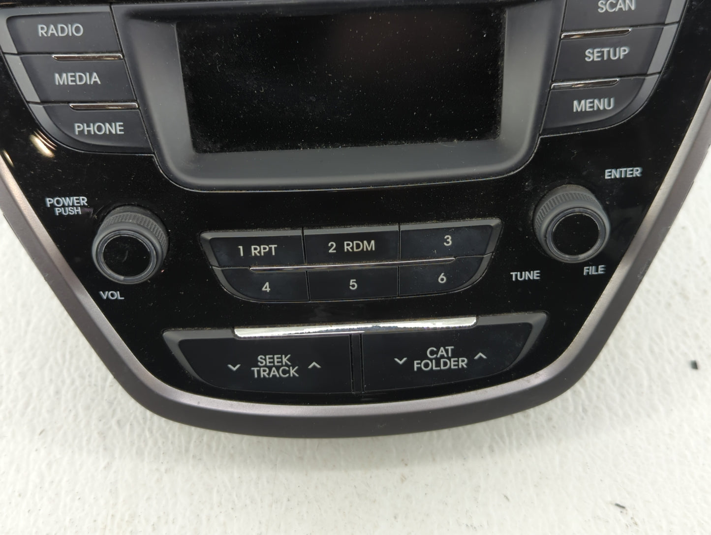 2013 Hyundai Elantra Radio AM FM Cd Player Receiver Replacement P/N:96170-3X165RA5 Fits OEM Used Auto Parts - Oemusedautopar