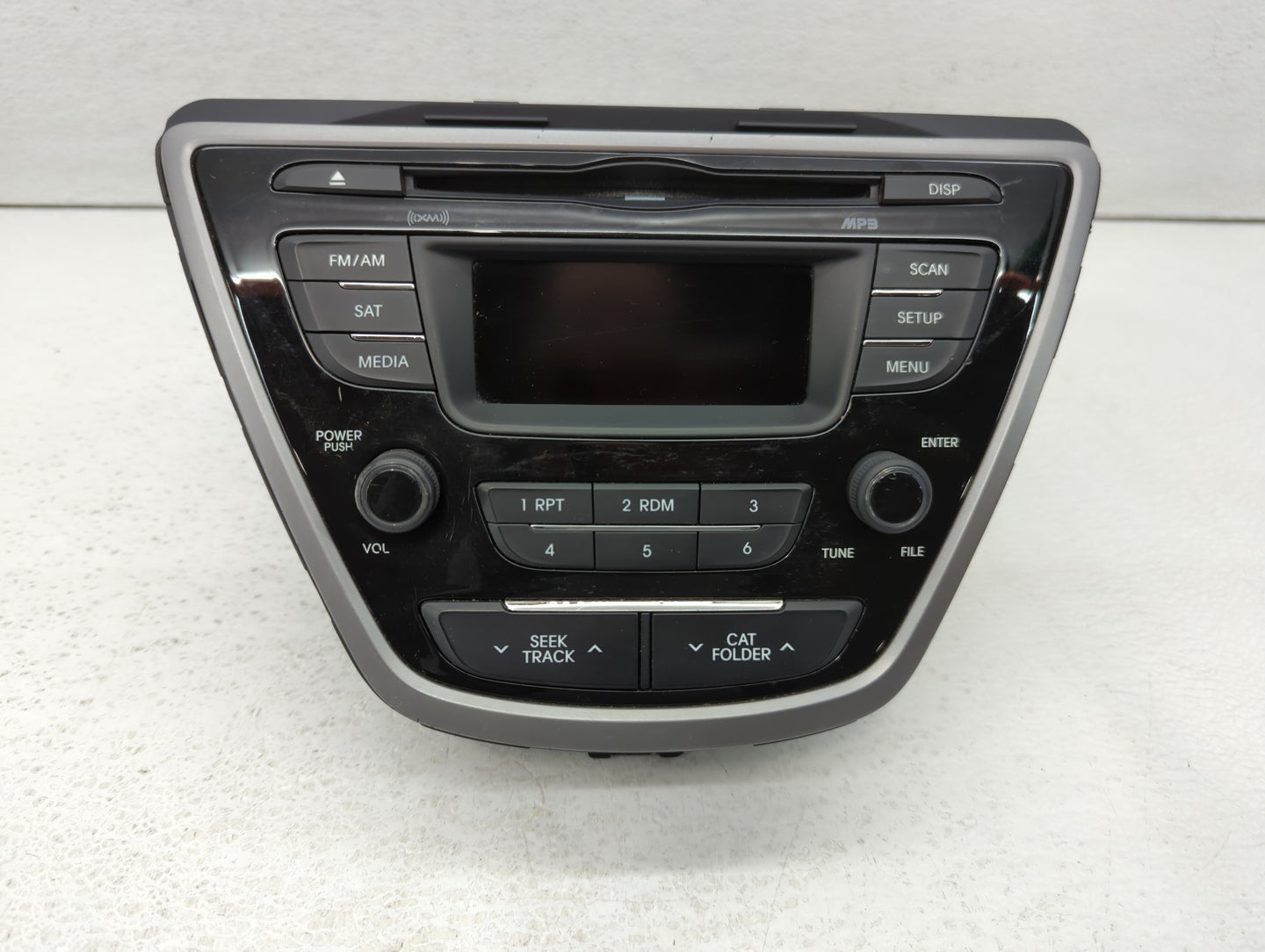 2013 Hyundai Elantra Radio AM FM Cd Player Receiver Replacement P/N:96170-3X155RA5 HS7T-19-BD Fits OEM Used Auto Parts - Oem