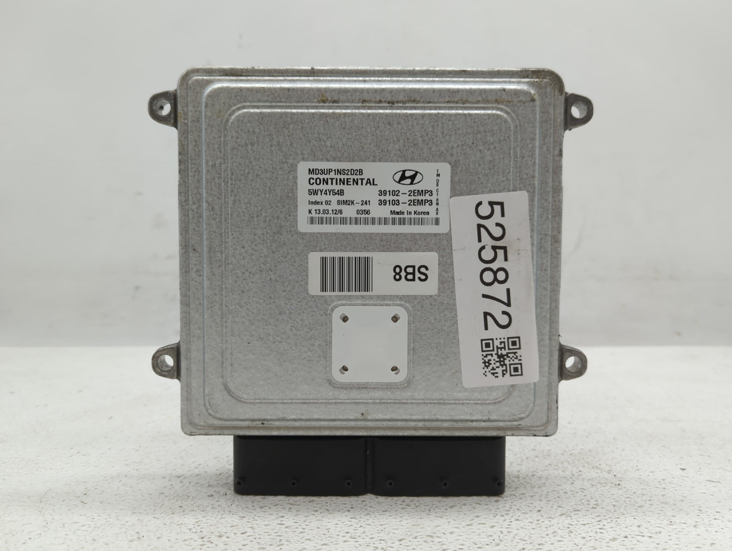 2011-2013 Hyundai Elantra PCM Engine Control Computer ECU ECM PCU OEM P/N:39102-2EMP3 Fits Fits 2011 2012 2013 OEM Used Auto