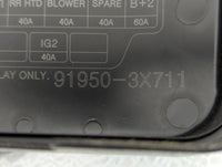 2011-2013 Hyundai Elantra Fusebox Fuse Box Panel Relay Module P/N:91950-3X711 Fits Fits 2011 2012 2013 OEM Used Auto Parts -