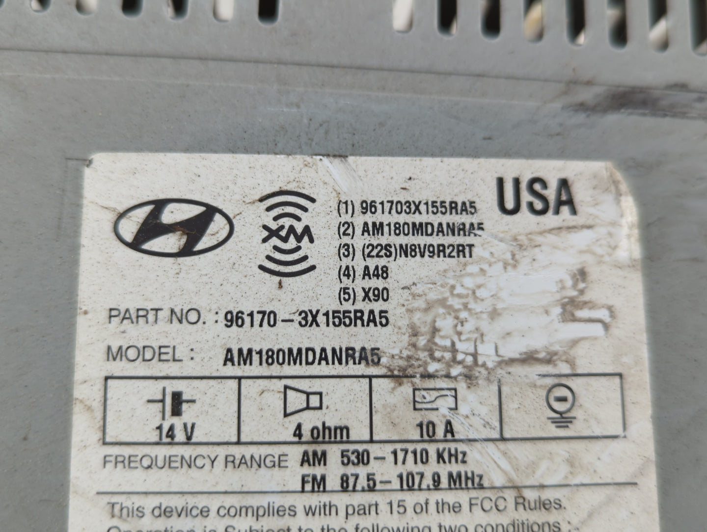 2013-2013 Hyundai Elantra Am Fm Cd Player Radio Receiver - Oemusedautoparts1.com