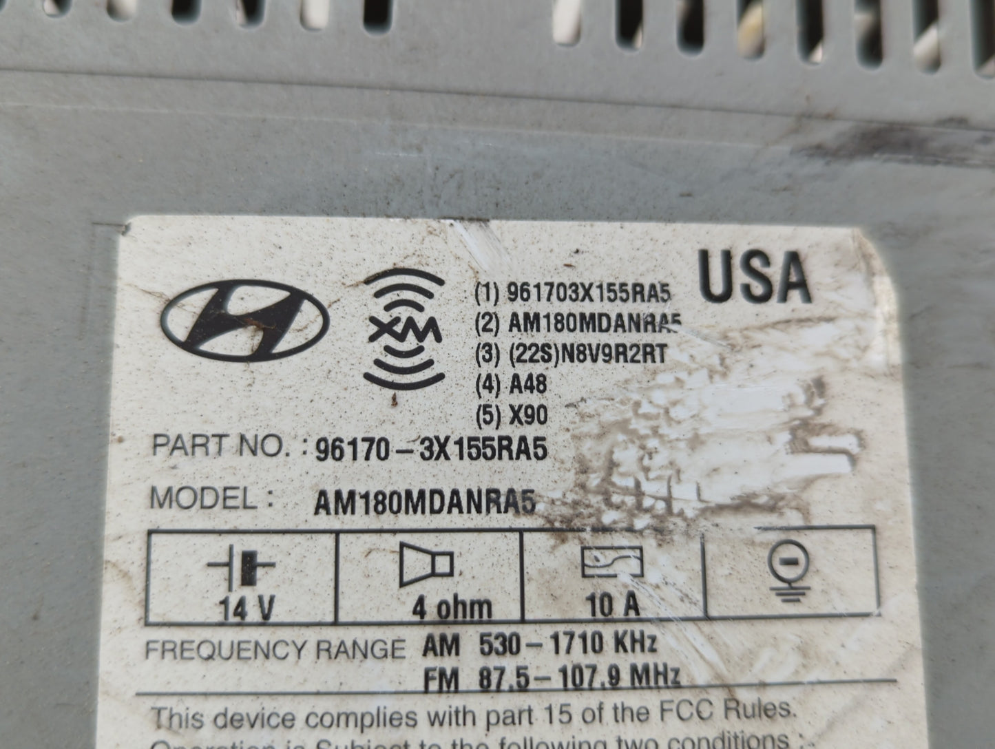 2013-2013 Hyundai Elantra Am Fm Cd Player Radio Receiver - Oemusedautoparts1.com