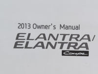 2013 Hyundai Elantra Owners Manual Book Guide OEM Used Auto Parts - Oemusedautoparts1.com