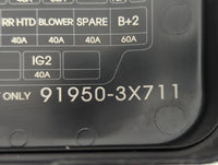 2011-2013 Hyundai Elantra Fusebox Fuse Box Panel Relay Module P/N:91950-3X711 Fits Fits 2011 2012 2013 OEM Used Auto Parts -