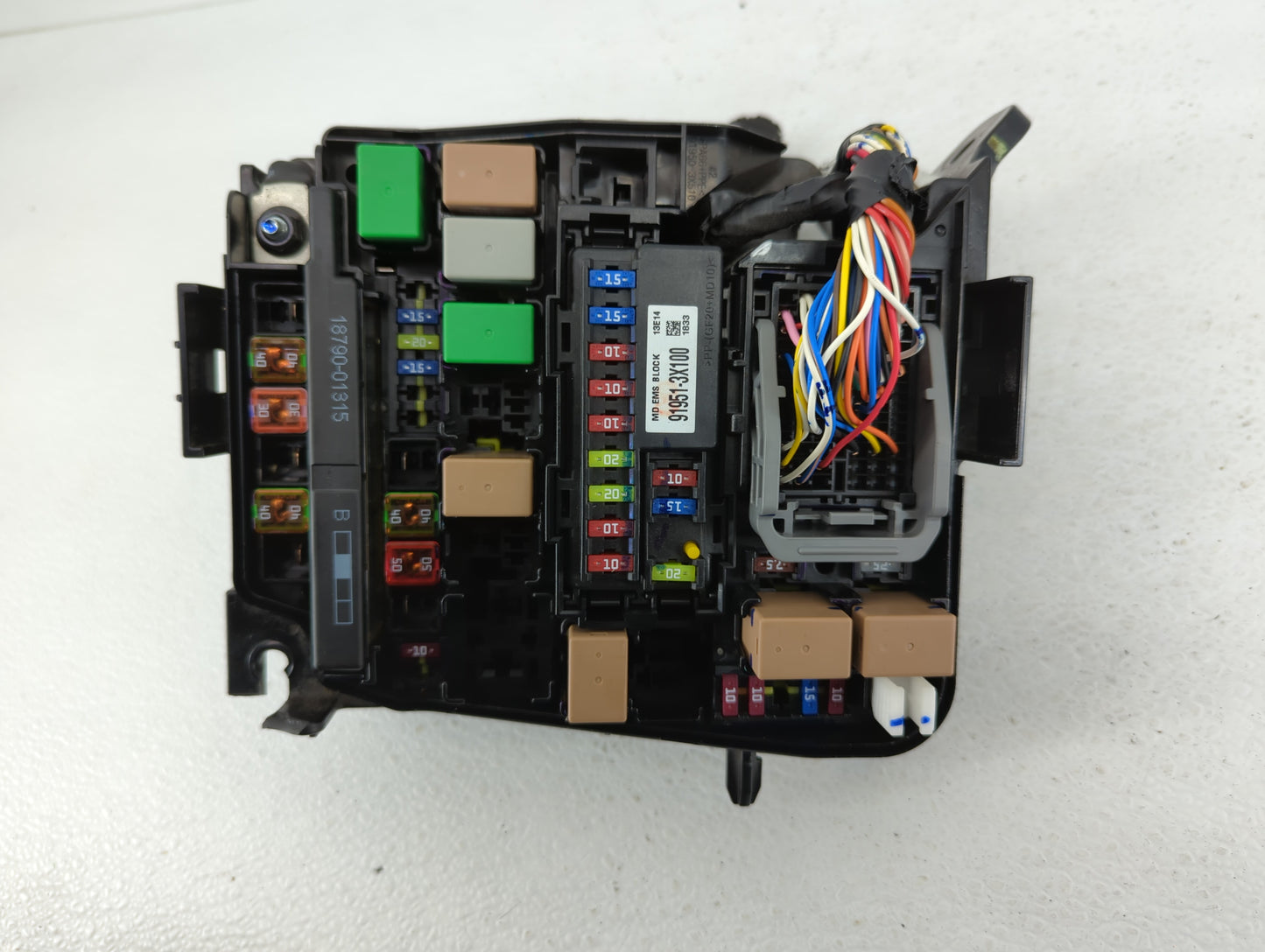 2011-2013 Hyundai Elantra Fusebox Fuse Box Panel Relay Module P/N:91950-3X711 Fits Fits 2011 2012 2013 OEM Used Auto Parts -