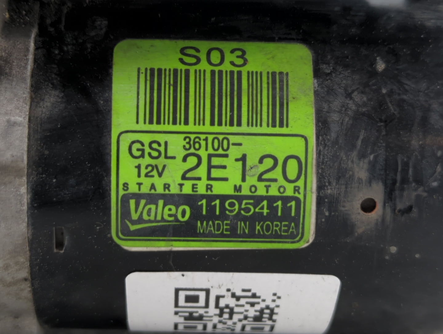 2013-2014 Hyundai Elantra Car Starter Motor Solenoid OEM P/N:36100-2E120 Fits Fits 2012 2013 2014 2015 2016 OEM Used Auto Pa