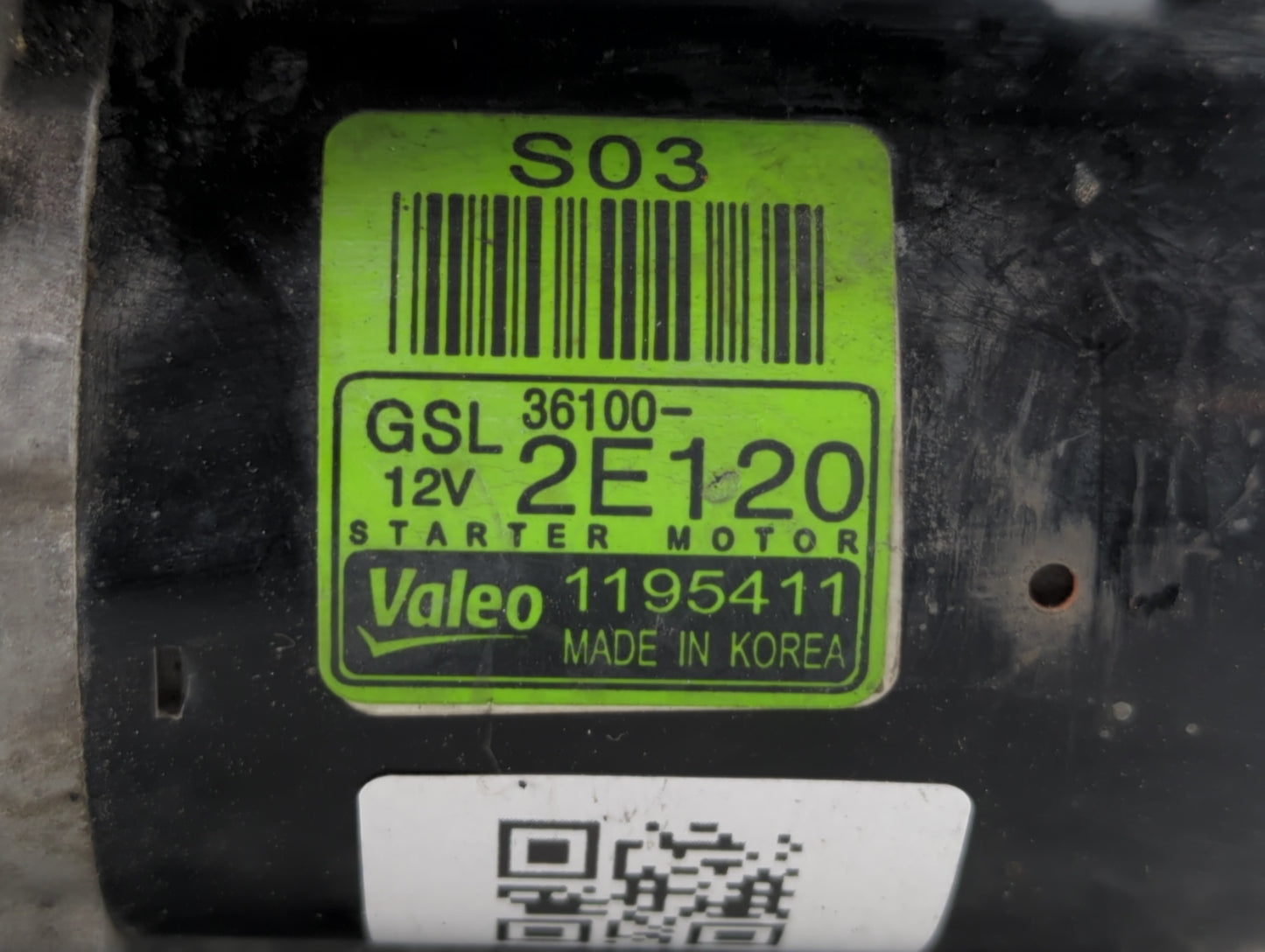 2013-2014 Hyundai Elantra Car Starter Motor Solenoid OEM P/N:36100-2E120 Fits Fits 2012 2013 2014 2015 2016 OEM Used Auto Pa