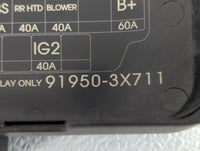2011-2013 Hyundai Elantra Fusebox Fuse Box Panel Relay Module P/N:91950-3X711 Fits Fits 2011 2012 2013 OEM Used Auto Parts -