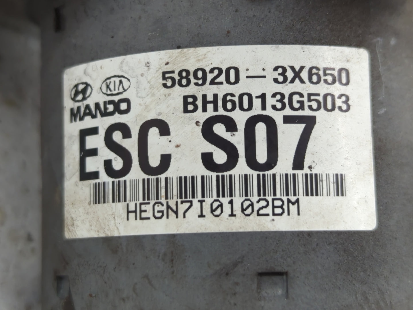 2011-2013 Hyundai Elantra ABS Pump Control Module Replacement P/N:58920-3X650 Fits Fits 2011 2012 2013 OEM Used Auto Parts -