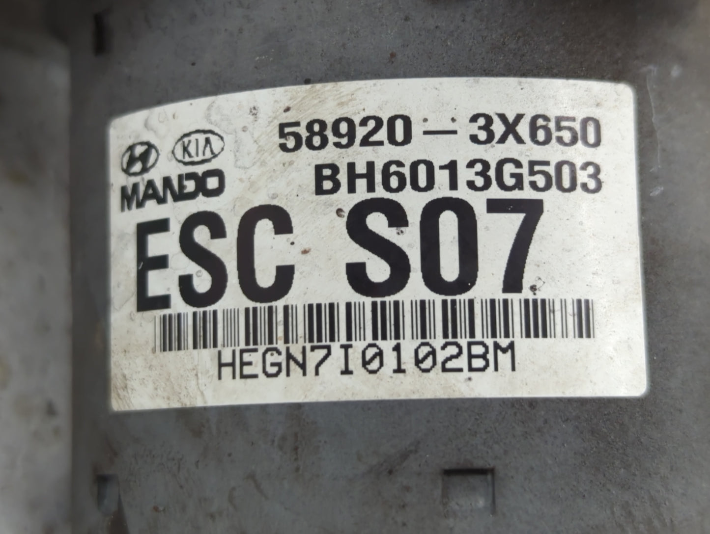 2011-2013 Hyundai Elantra ABS Pump Control Module Replacement P/N:58920-3X650 Fits Fits 2011 2012 2013 OEM Used Auto Parts -