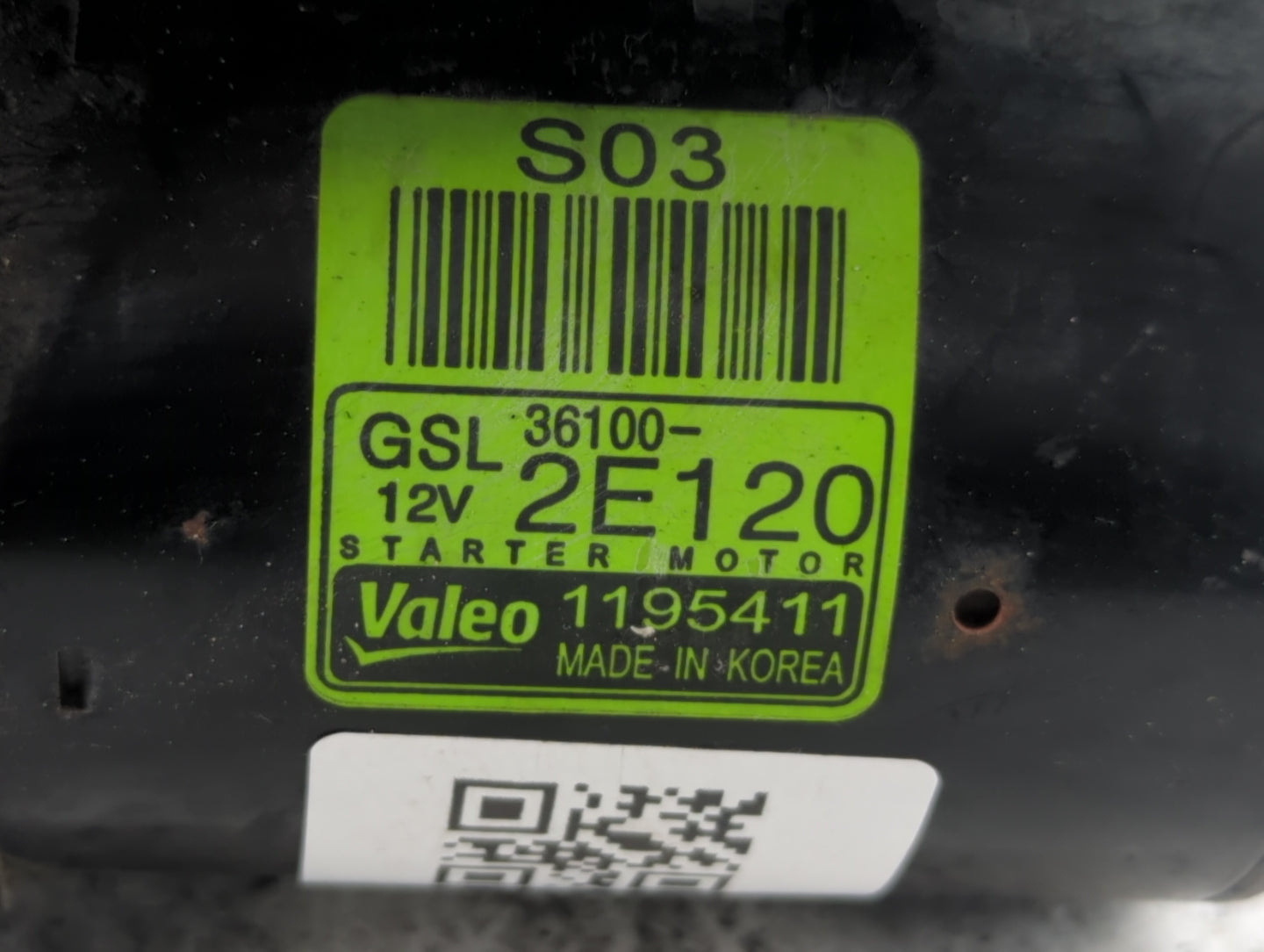 2011-2014 Hyundai Elantra Car Starter Motor Solenoid OEM P/N:36100-2E120 Fits Fits 2011 2012 2013 2014 OEM Used Auto Parts -