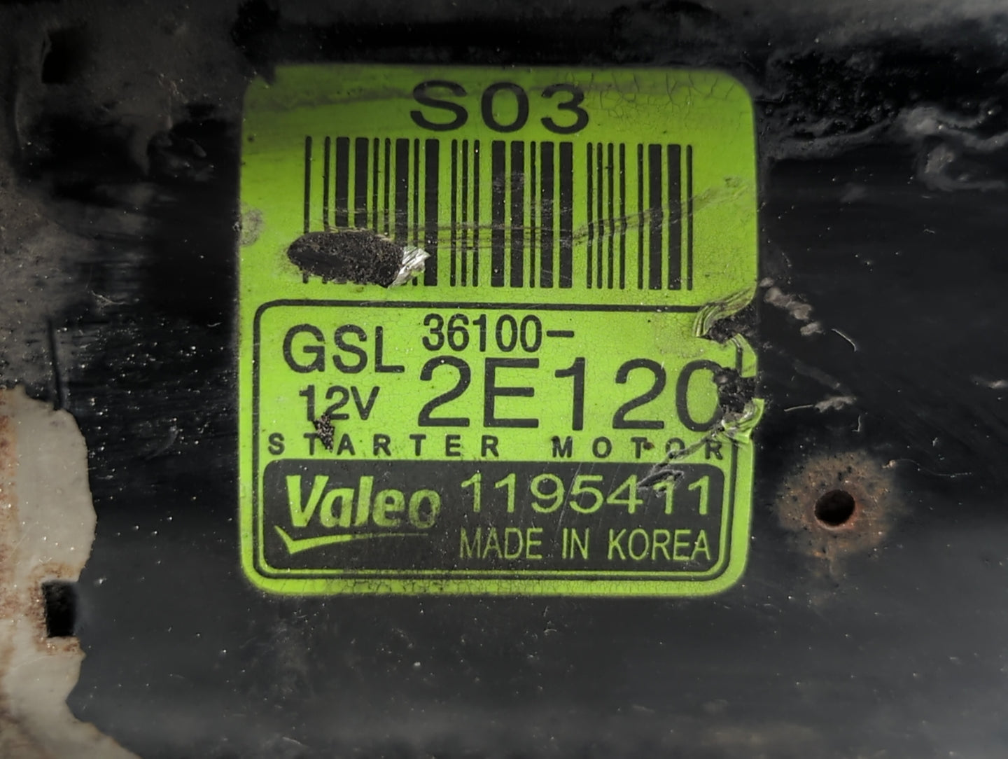 2011-2014 Hyundai Elantra Car Starter Motor Solenoid OEM P/N:36100-2E550 36100-2E120 Fits Fits 2011 2012 2013 2014 OEM Used 