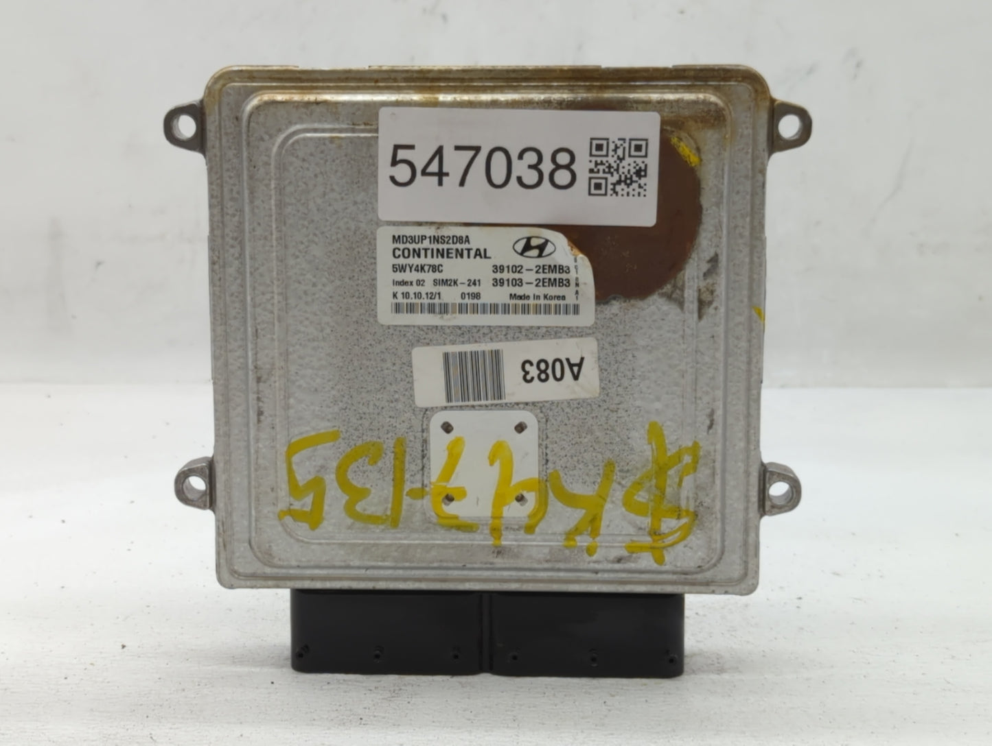 2013 Hyundai Elantra PCM Engine Control Computer ECU ECM PCU OEM P/N:39102-2EMB3 Fits OEM Used Auto Parts - Oemusedautoparts