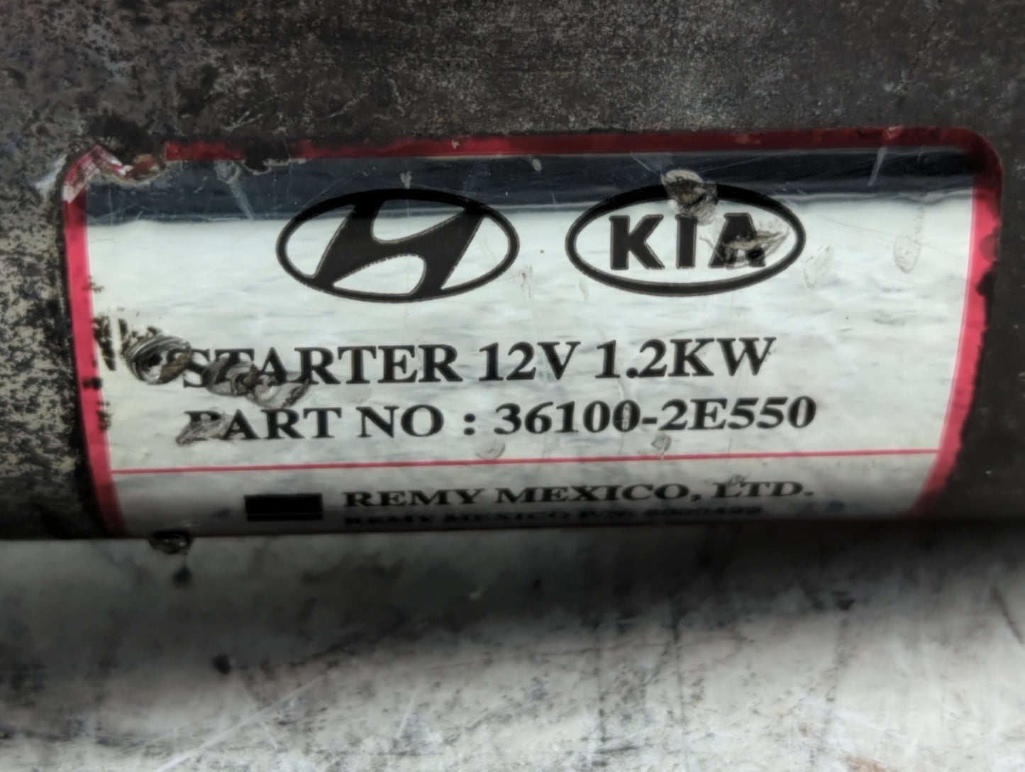 2013-2014 Hyundai Elantra Car Starter Motor Solenoid OEM P/N:36100-2E550 Fits Fits 2012 2013 2014 2015 2016 OEM Used Auto Pa