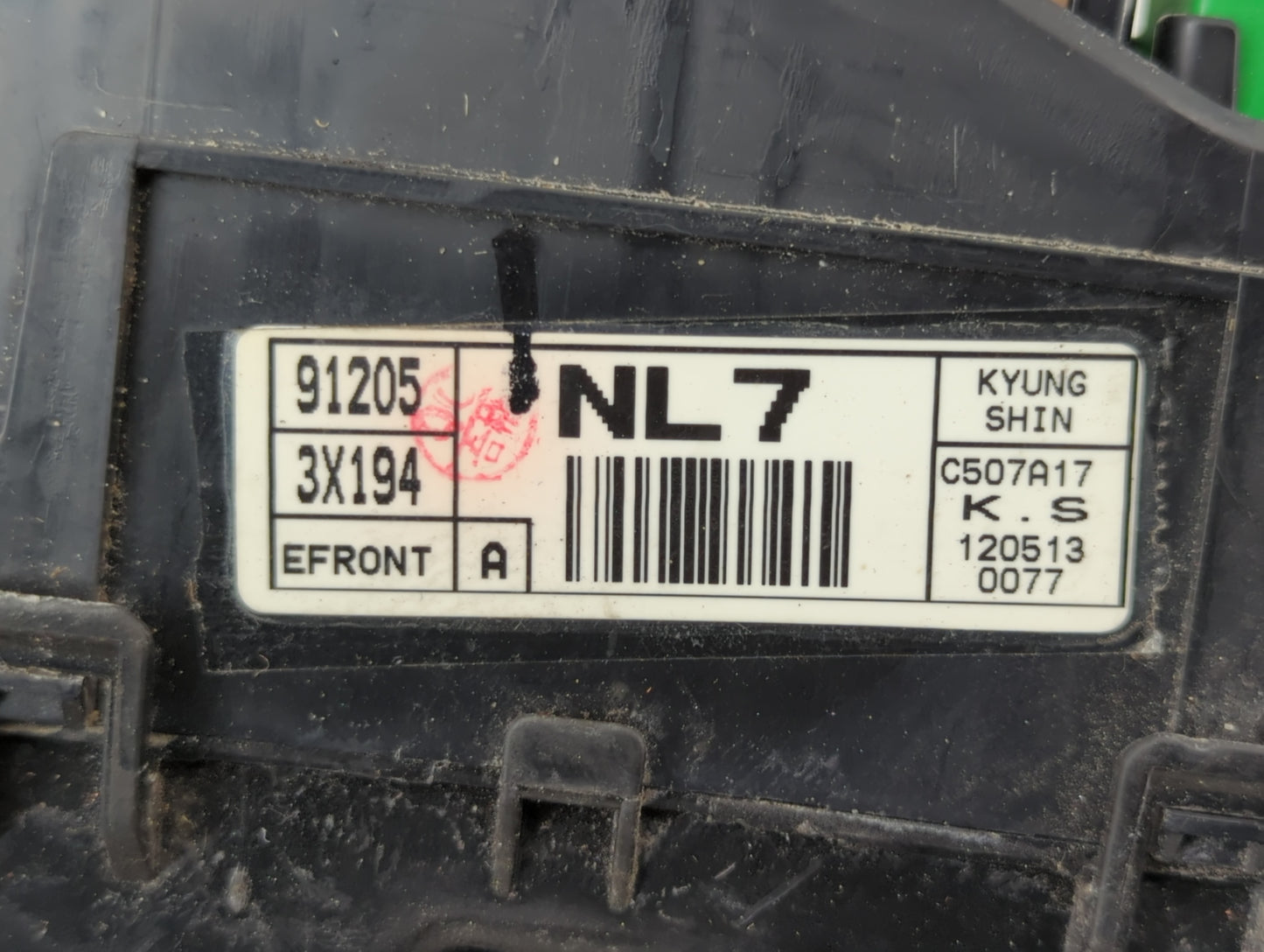 2011-2013 Hyundai Elantra Fusebox Fuse Box Panel Relay Module P/N:91205 3X194 Fits Fits 2011 2012 2013 OEM Used Auto Parts -