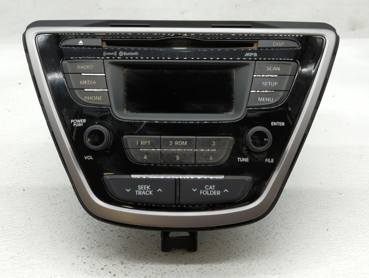 2013-2013 Hyundai Elantra Am Fm Cd Player Radio Receiver 554701 - Oemusedautoparts1.com