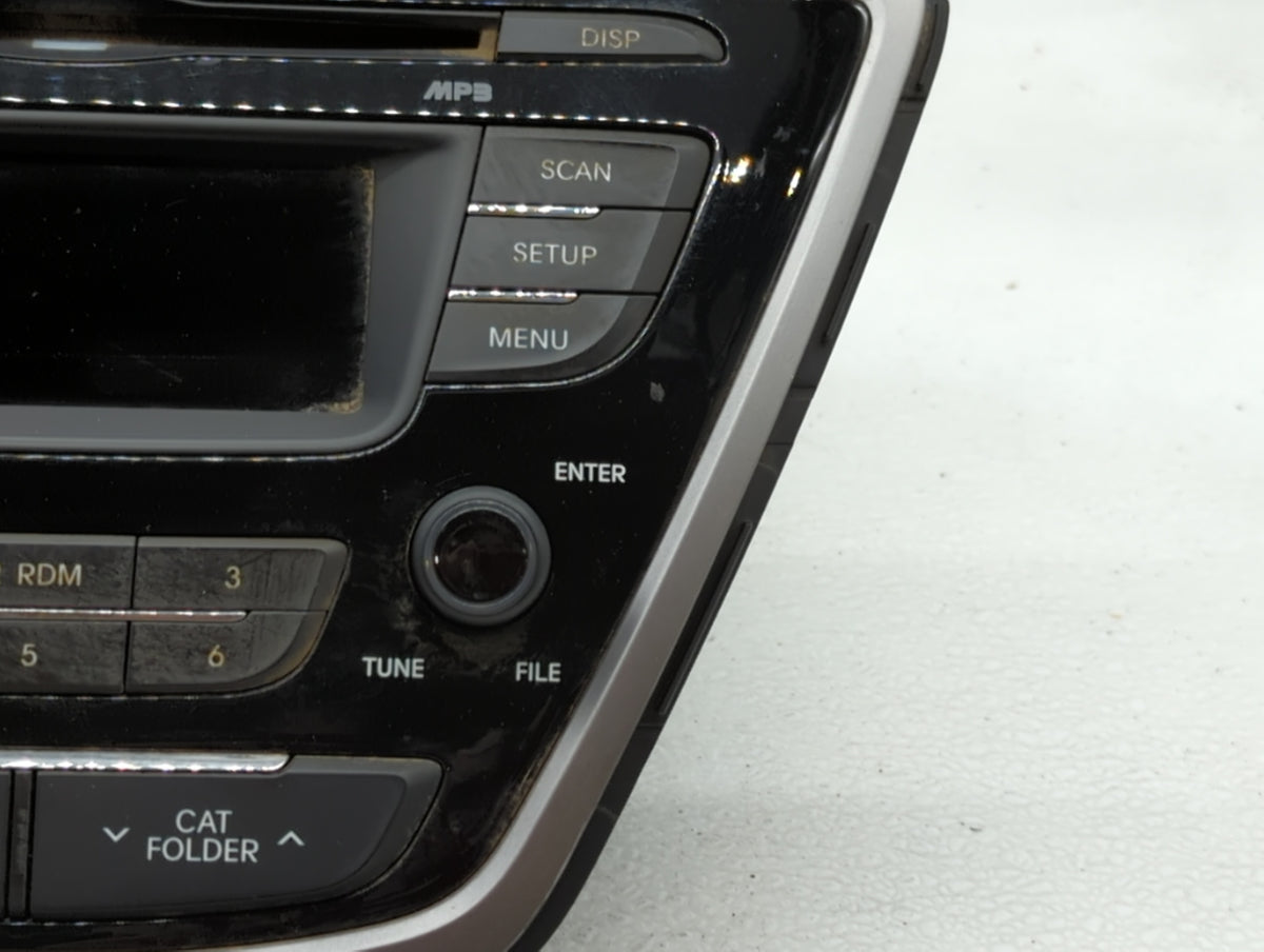 2013-2013 Hyundai Elantra Am Fm Cd Player Radio Receiver 554701 - Oemusedautoparts1.com